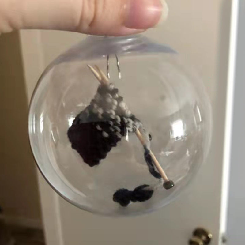 Christmas Knitted Ball Ornaments Xmas Tree Hanging Decoration Pendant | Yeouu
