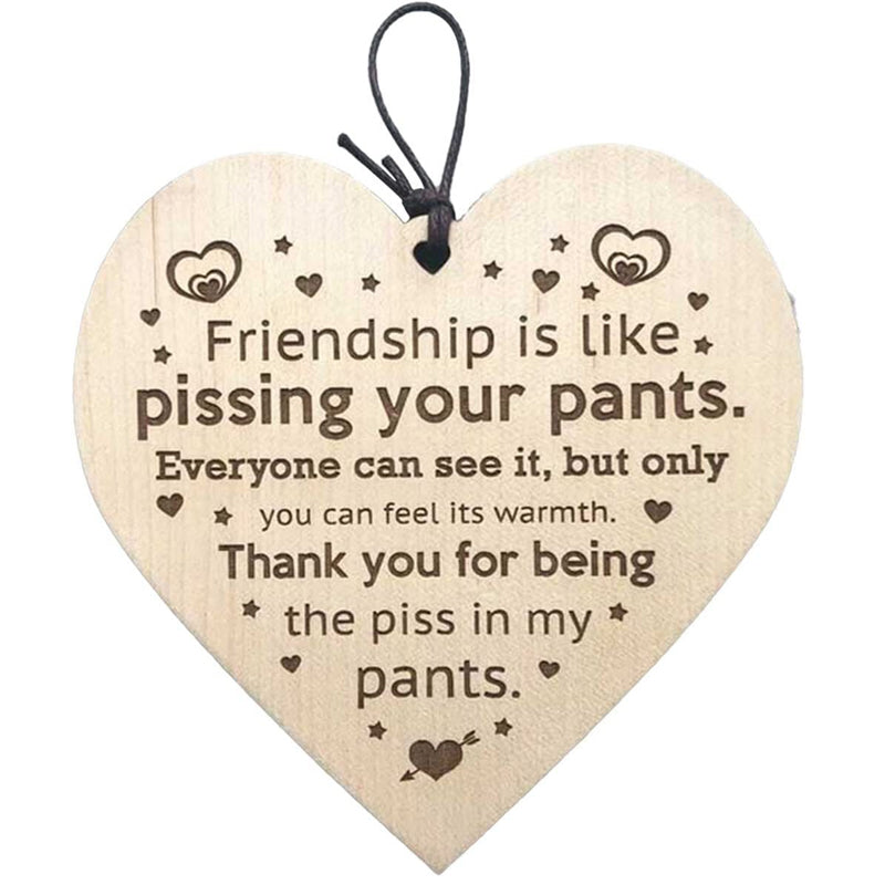 Yeouu | Friendship Wood Pendant Christmas Tree Decor