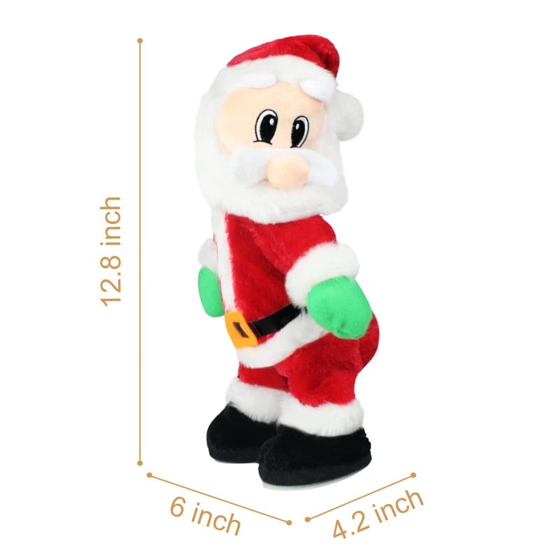 Yeouu | Dancing & Singing Santa Claus | Movable Santa Figure with Music | Fun Christmas Decoration & Gift Idea