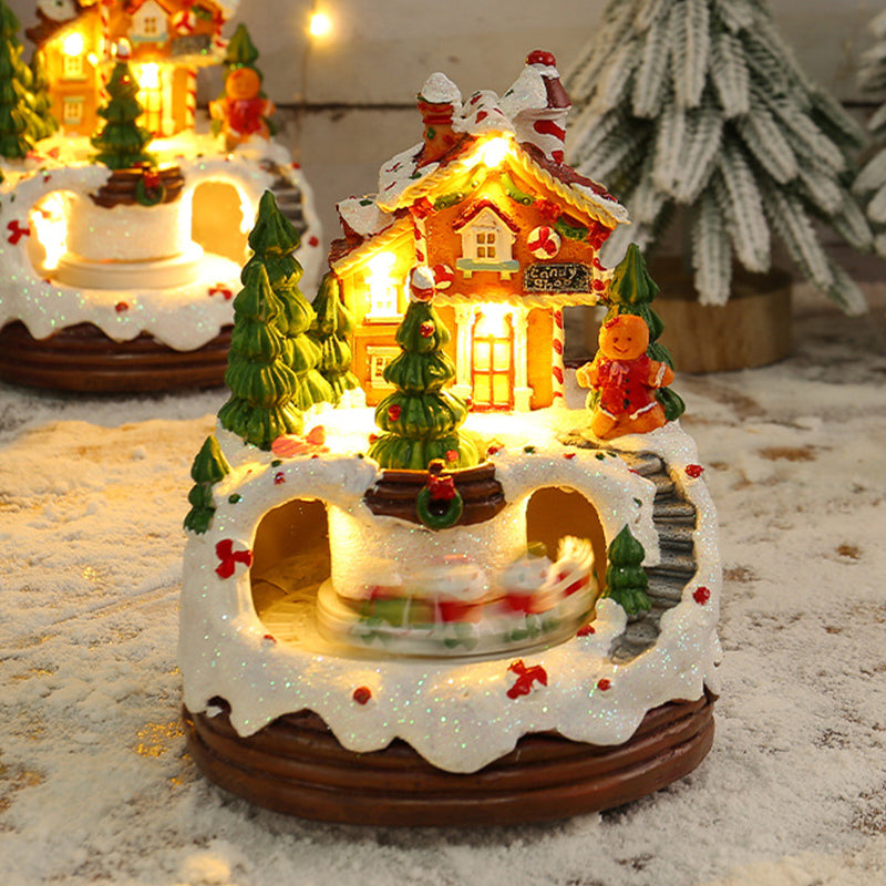 Yeouu | Christmas Ornament with LED Lights and Music