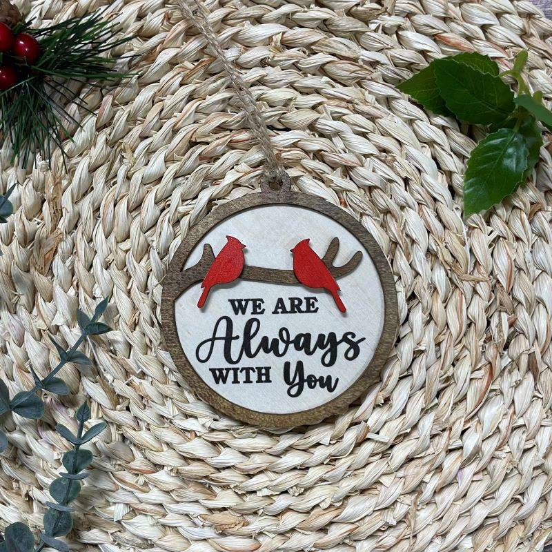 Yeouu | Cardinal Bird Wooden Christmas Ornament