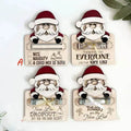 Yeouu | Wooden Cute Santa Claus Cash And Gifts Card Clamp Creative Christmas Decoration Ornaments