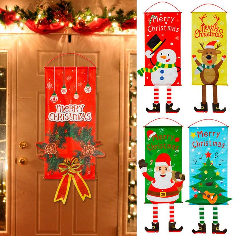Yeouu | Merry Christmas Door Banner Hanging Ornament