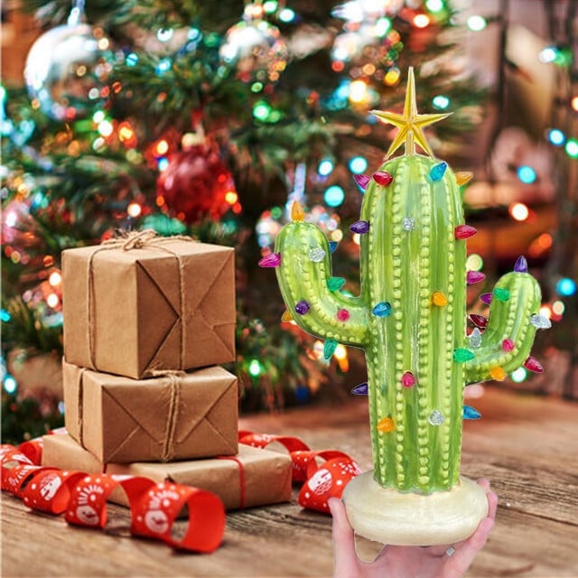 Yeouu | Vintage Christmas Luminous Cactus