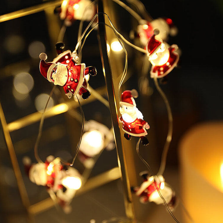 Yeouu | Christmas Elk Snowman Decoration LED Copper Wire String Lights