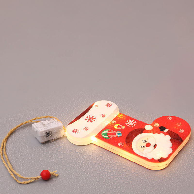 Yeouu | Christmas Decorative LED Plastic Painted Hanging Lights