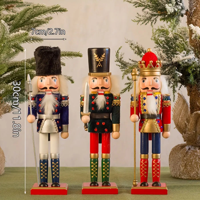Yeouu | NutcrackerJoy - Wooden Nutcracker Soldier Figure for Timeless Christmas Charm