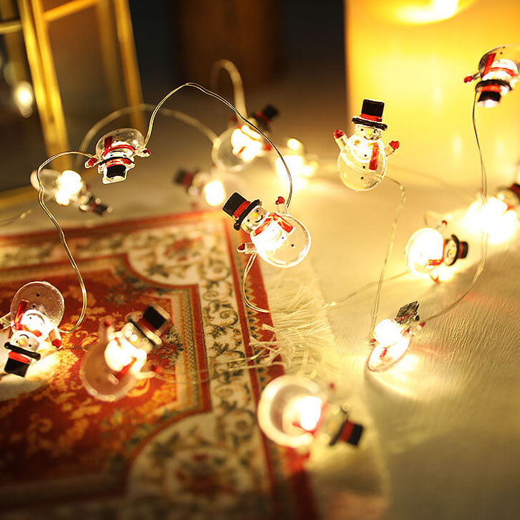 Yeouu | Christmas Elk Snowman Decoration LED Copper Wire String Lights