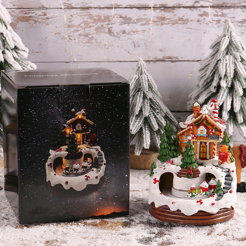 Yeouu | Christmas Ornament with LED Lights and Music