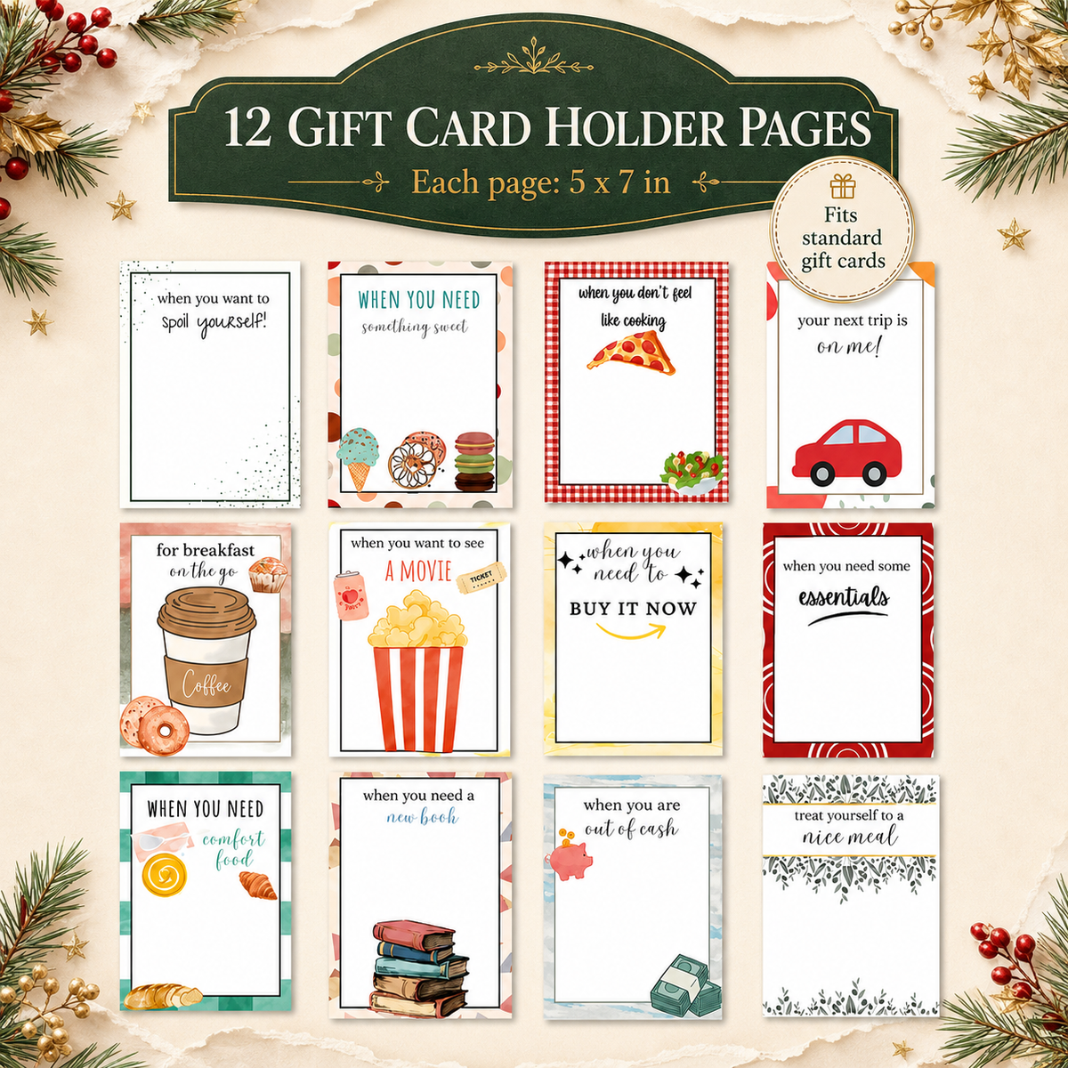 🎉Christmas Gift Card Book 🎁