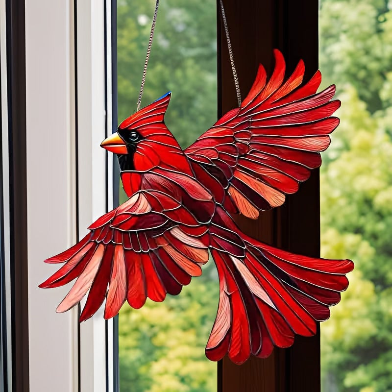 Yeouu | Winged Cardinal Christmas Ornaments