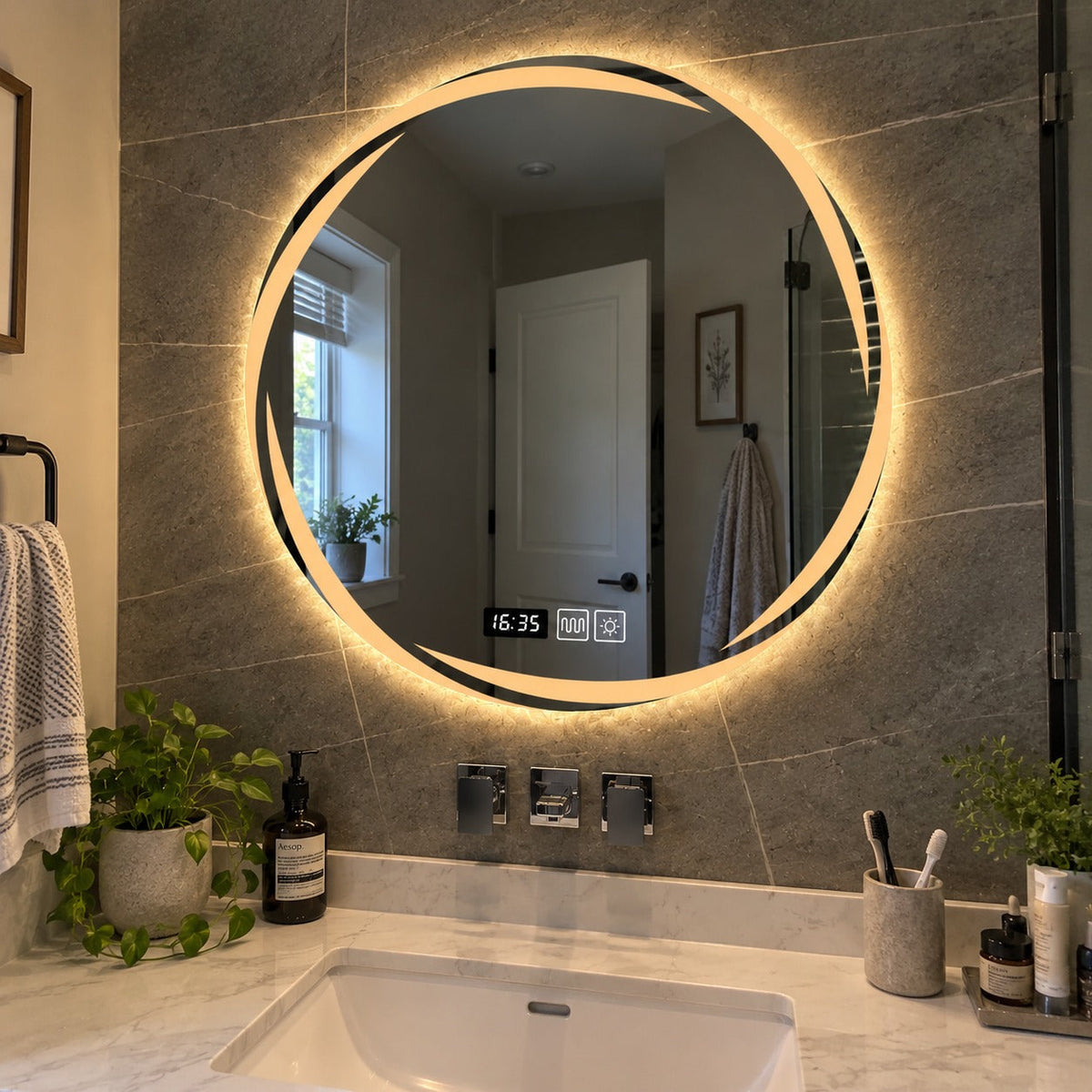 Morning Glow Artsy Smart LED Mirror