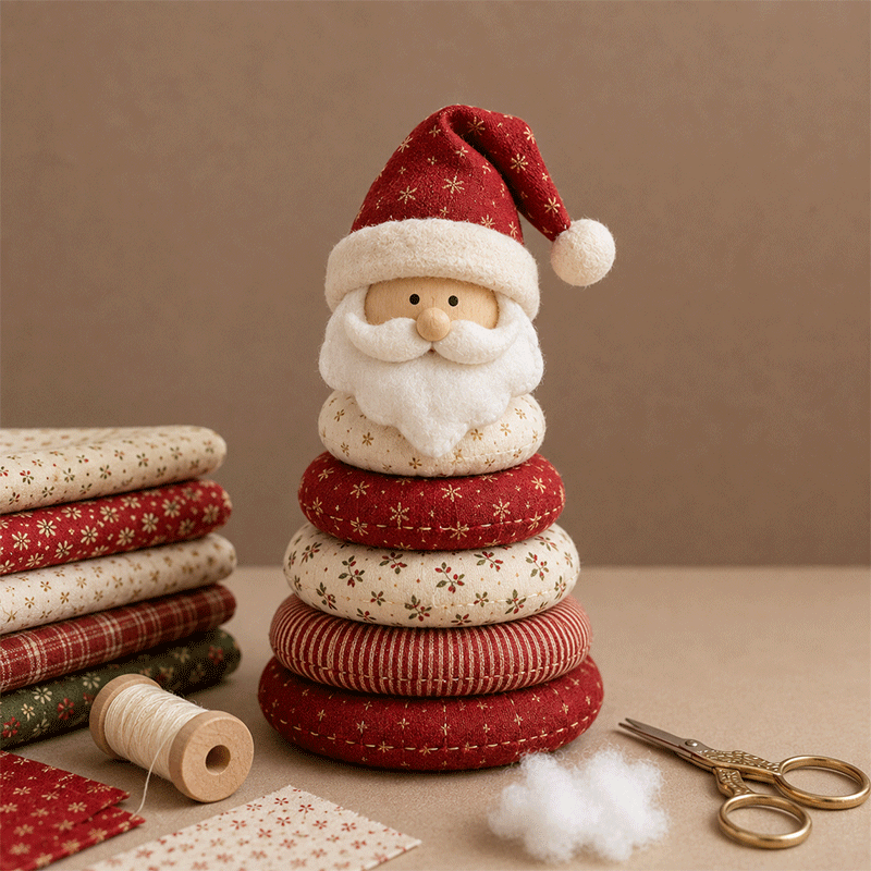 DIY Christmas Patchwork Doll Kit