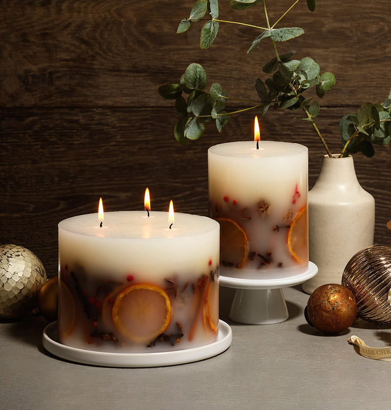 Luxury Handmade Winter Botanical Christmas Candle