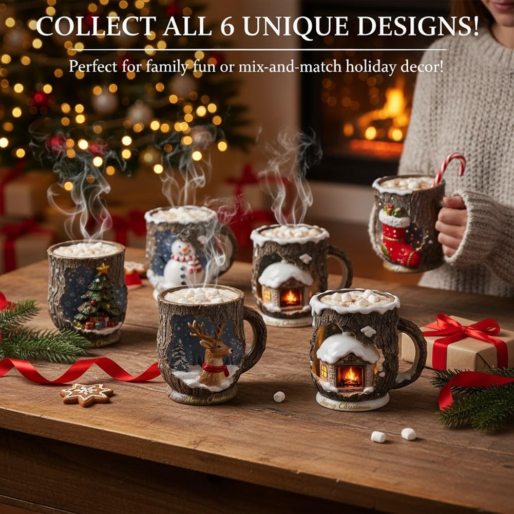 Christmas Themed Mugs Collection