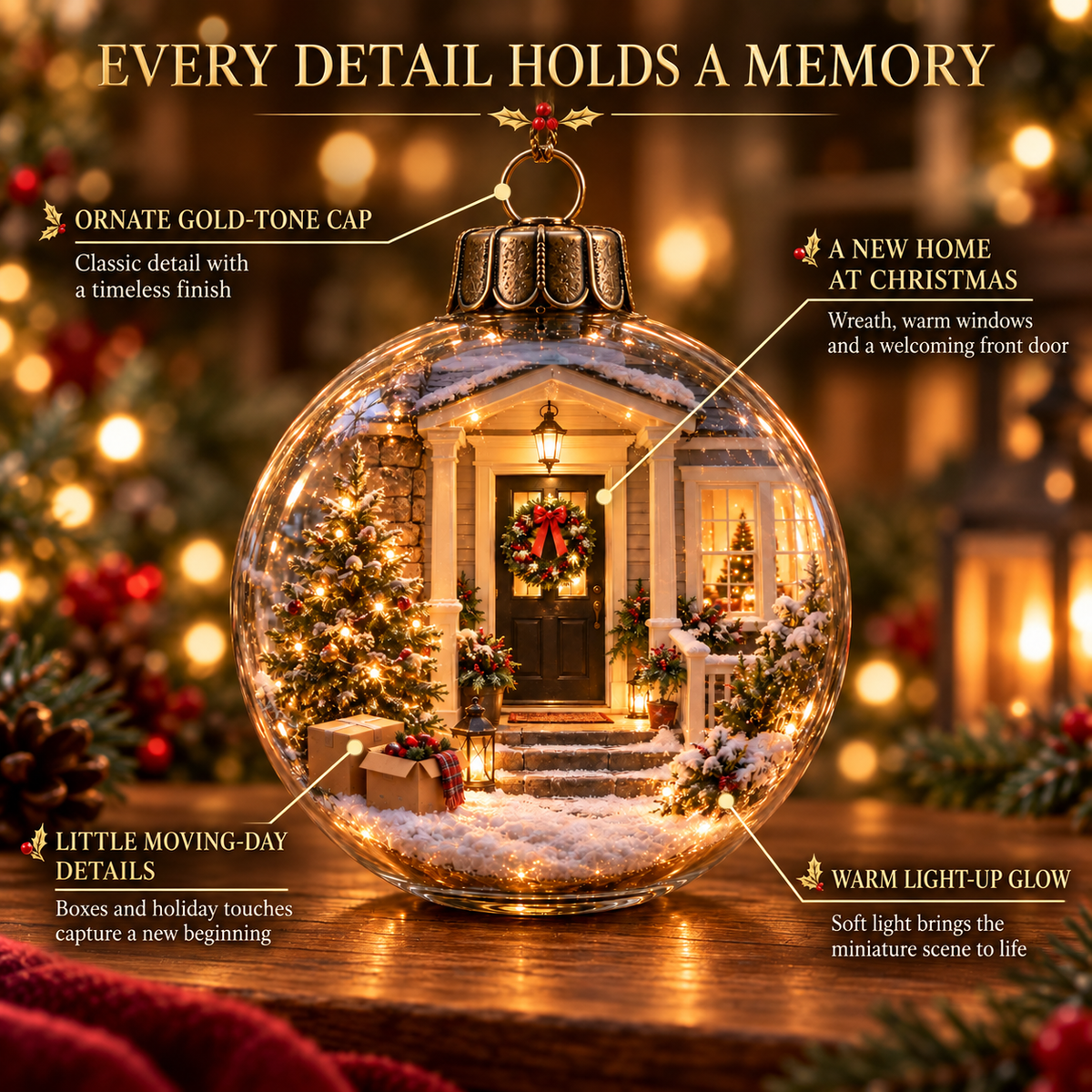 A Season to Remember – Light-Up First Christmas Keepsake Ornament Collection