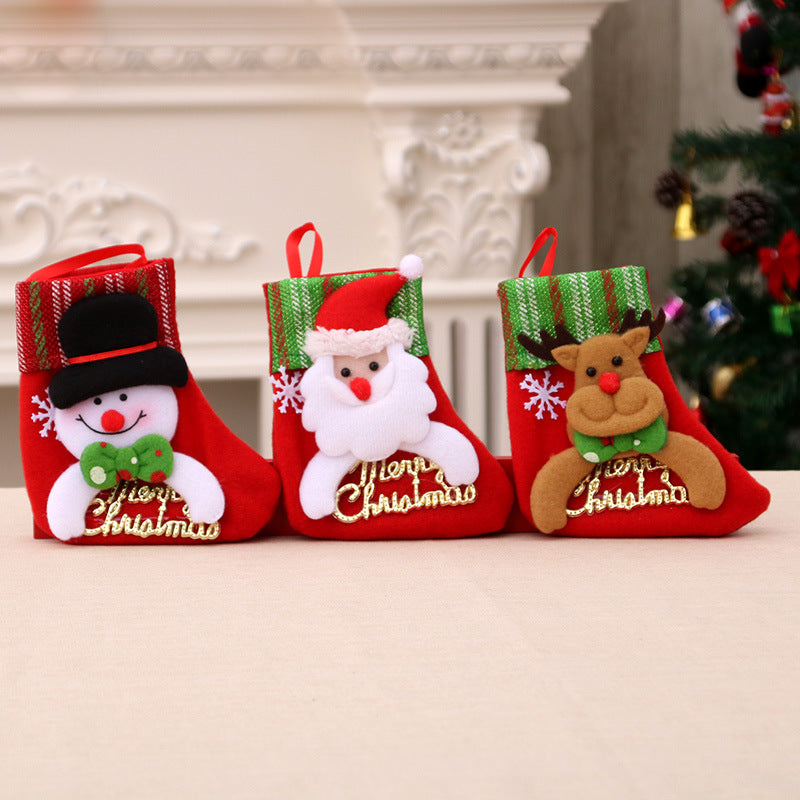 Plush Christmas Bear Stocking Yeouu