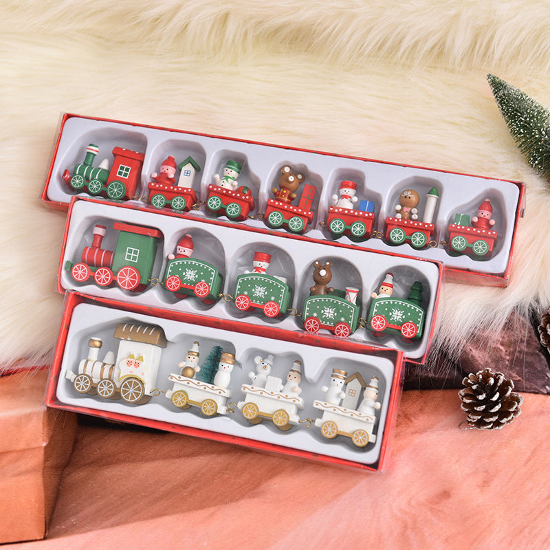 Christmas Train Decoration Figure Set
