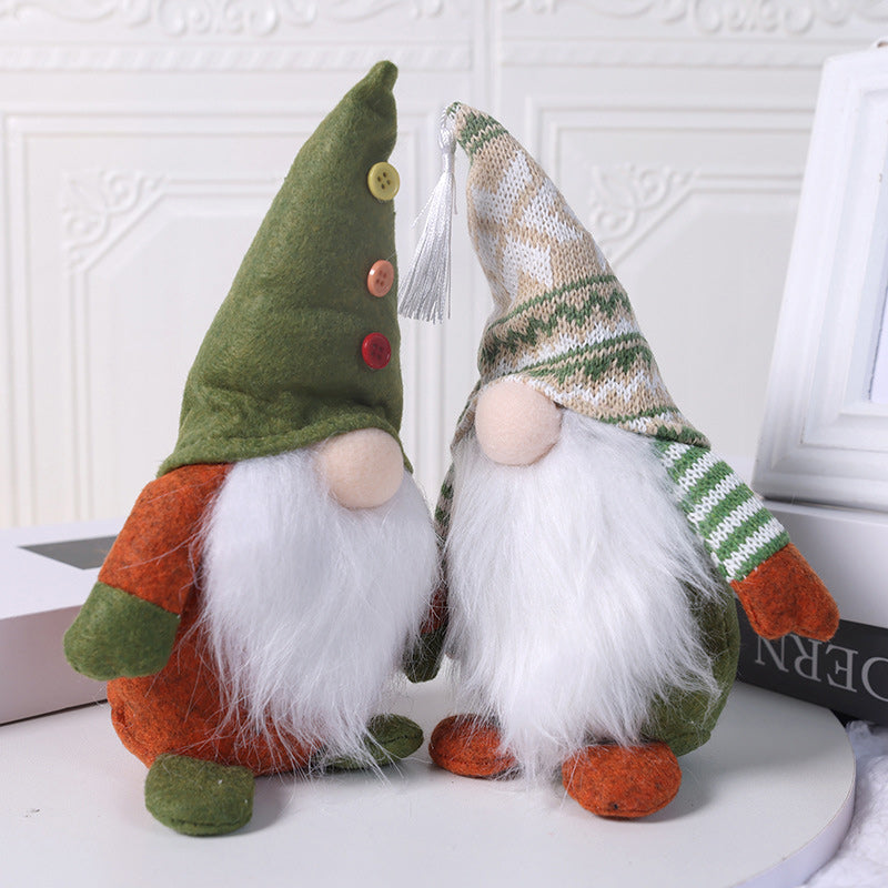 Yeouu | Christmas Green Faceless Old Man Elf Figurine