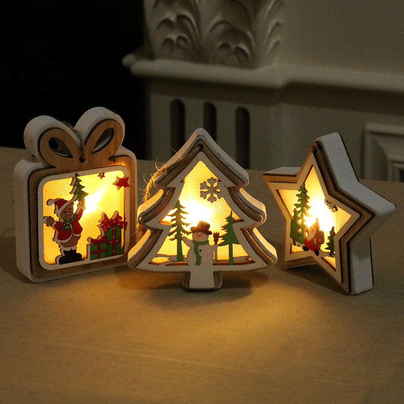 Decorative LED Christmas Scene Lantern Yeouu