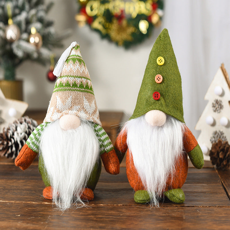 Yeouu | Christmas Green Faceless Old Man Elf Figurine