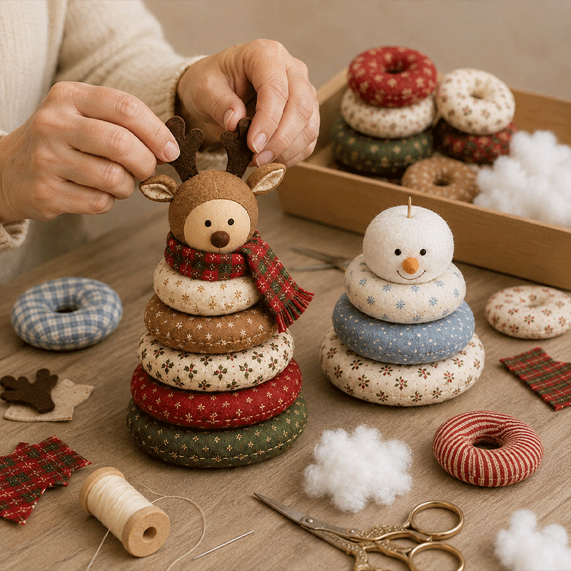 DIY Christmas Patchwork Doll Kit