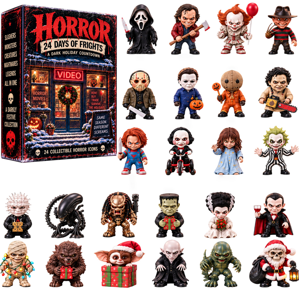 24 Days of Frights Horror Christmas Countdown | Dark Holiday Collector Advent Set