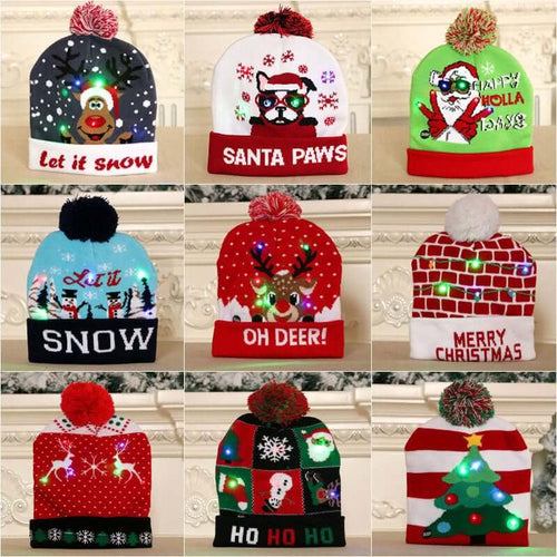 2022 Early Christmas Sale - Christmas LED Light Knitted Beanies