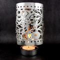 Rotating tealight holder made of brass, Christmas design
