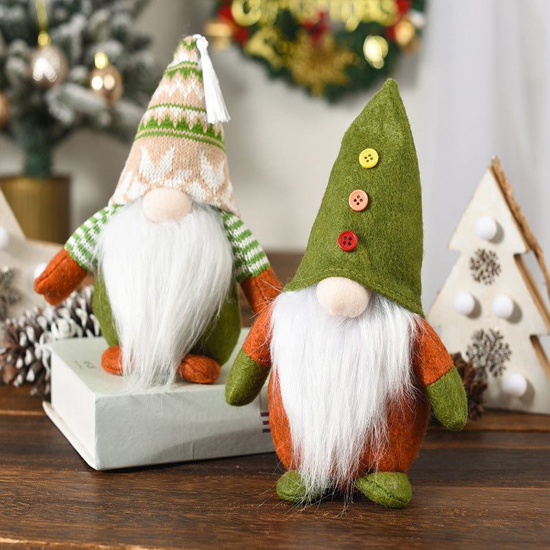 Yeouu | Christmas Green Faceless Old Man Elf Figurine
