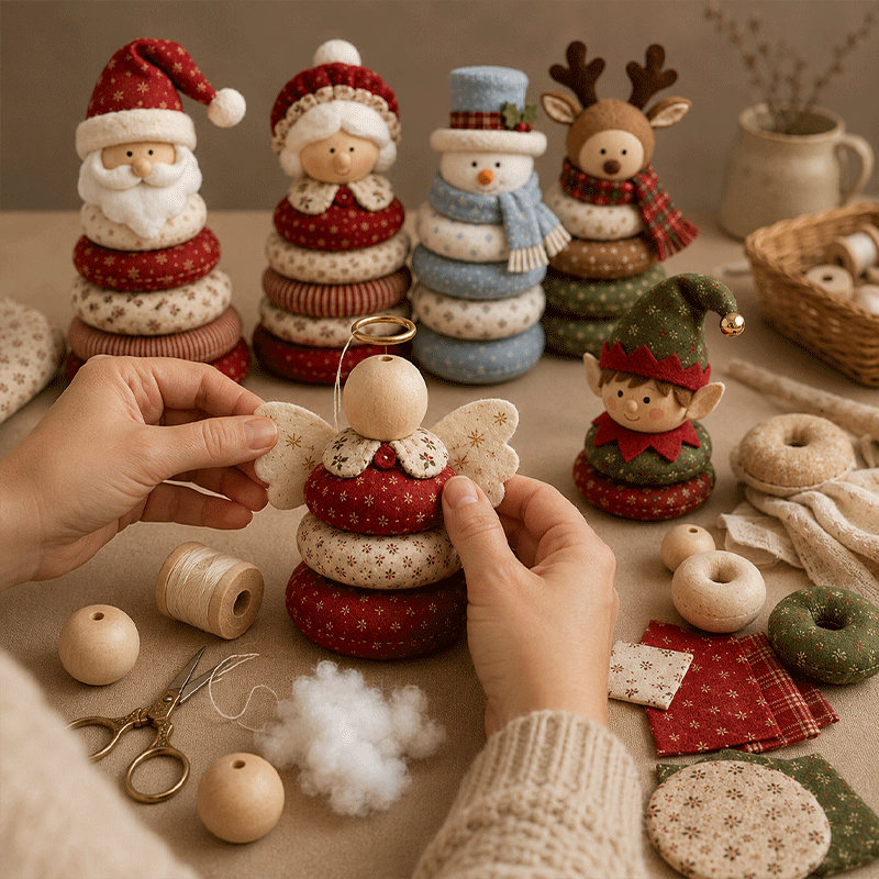 DIY Christmas Patchwork Doll Kit