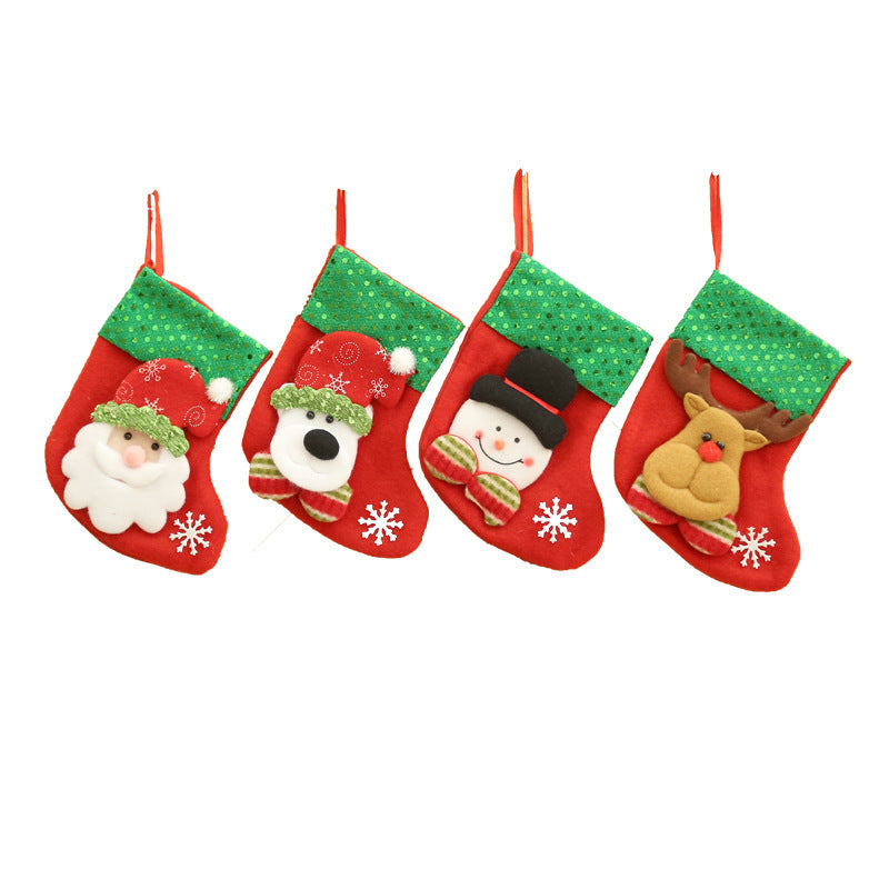 Christmas stocking with reindeer motif Yeouu