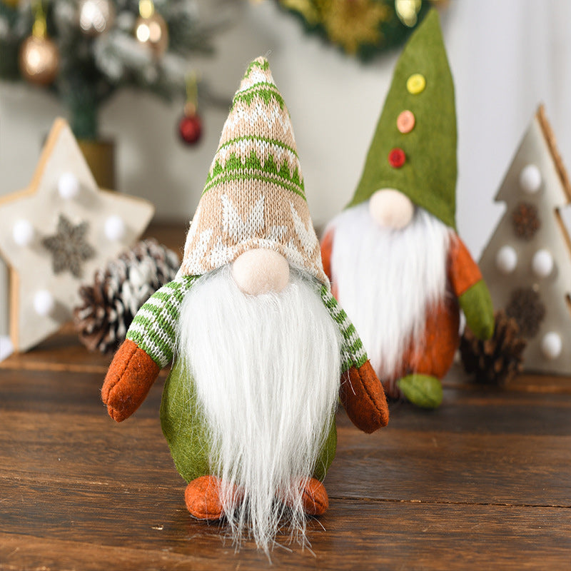 Yeouu | Christmas Green Faceless Old Man Elf Figurine