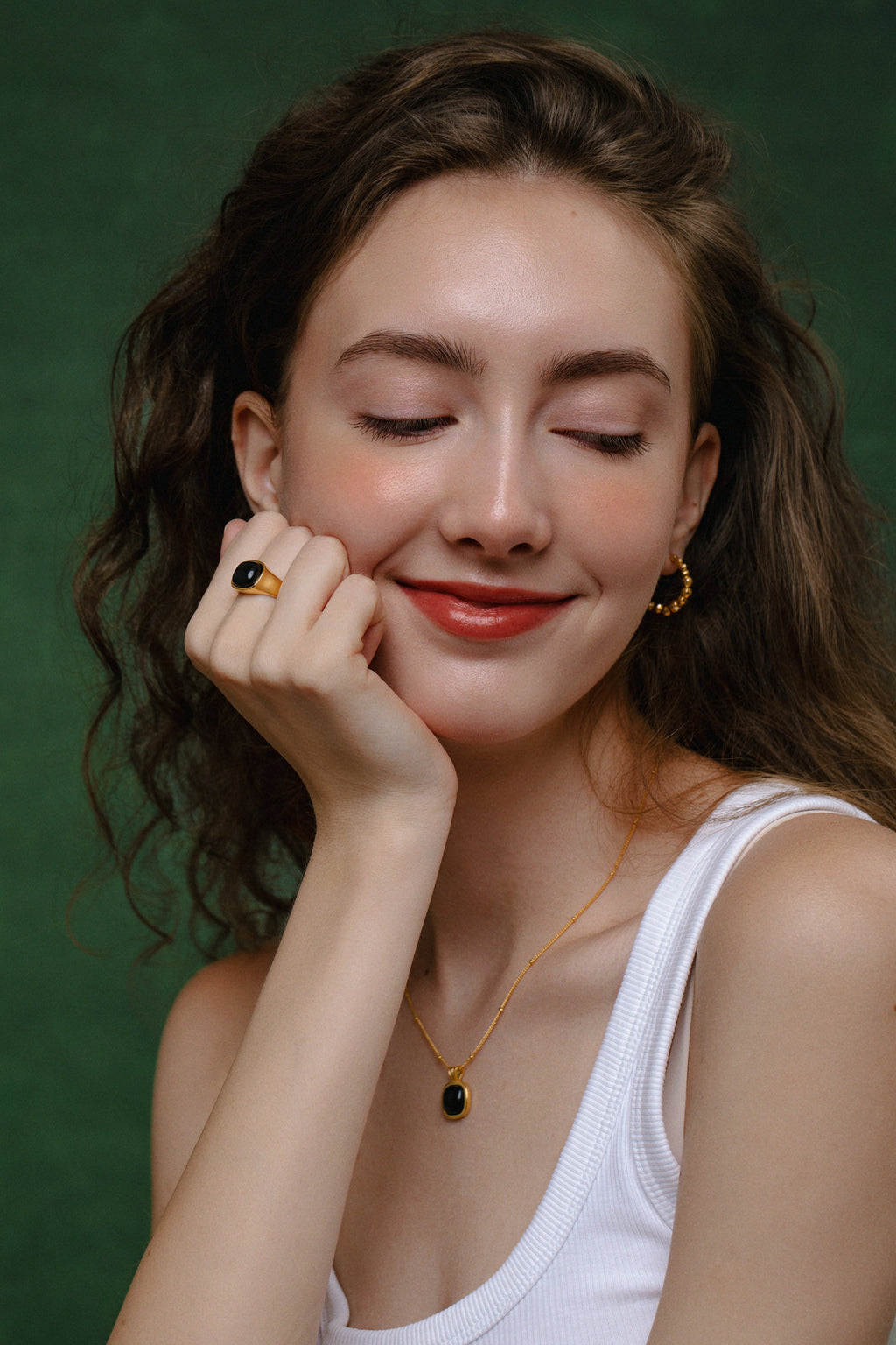 Nocturne Black Onyx Square Ring