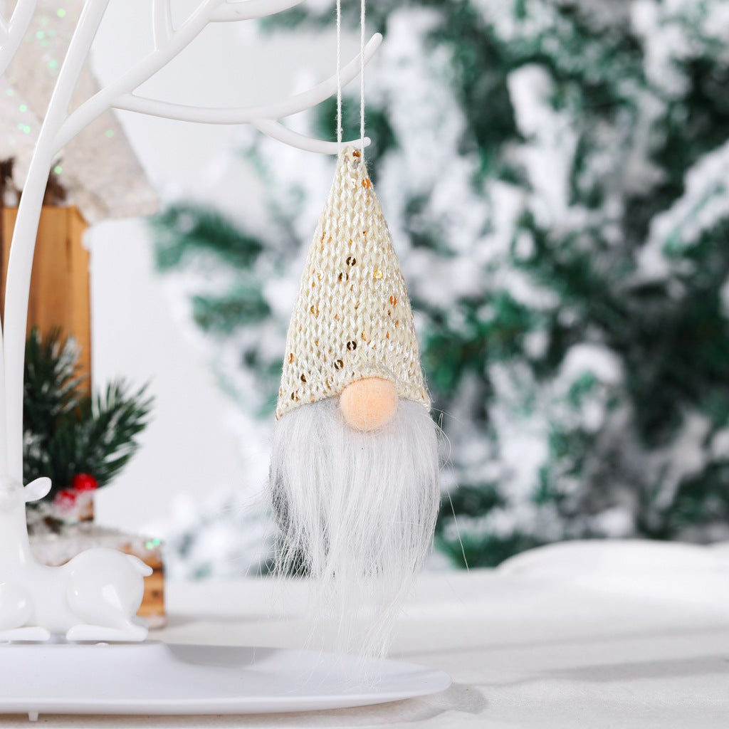 Christmas Gnome Pendant with Sequins