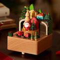 Decorative wooden Christmas music box