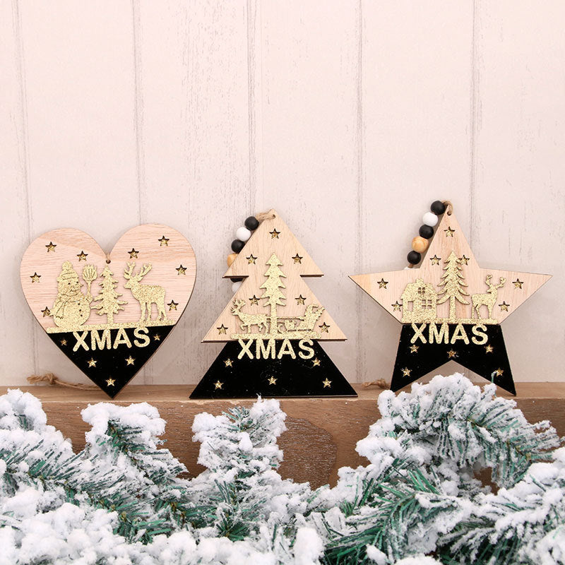 Decorative Christmas Tree Heart Ornament Yeouu