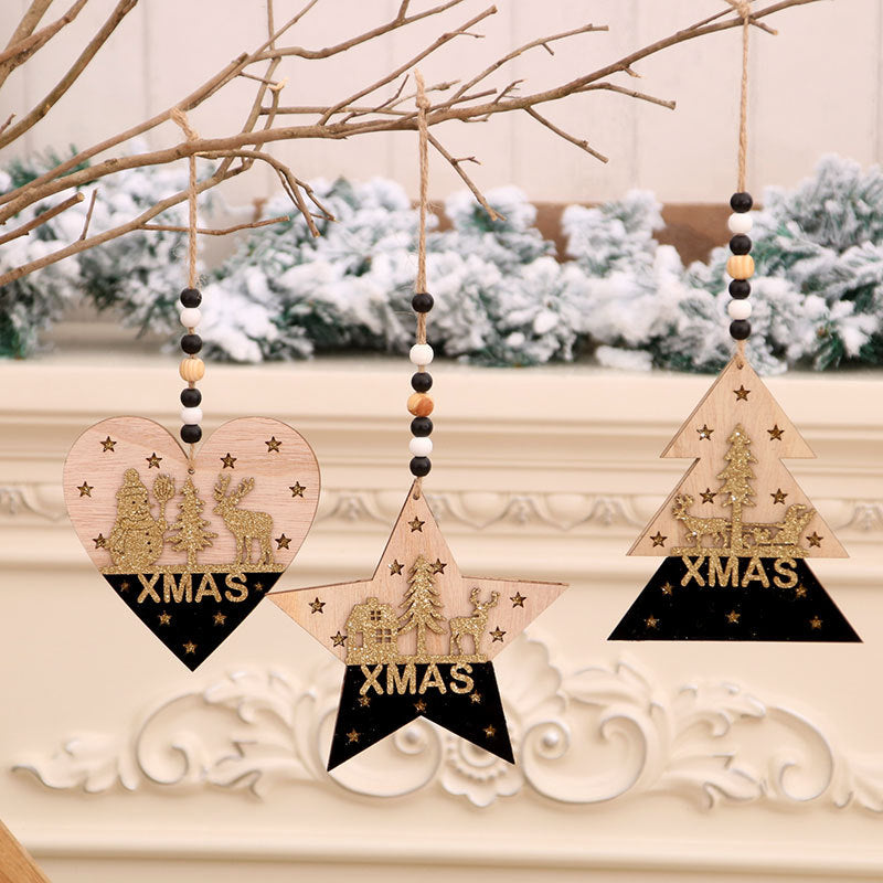 Decorative Christmas Tree Heart Ornament Yeouu
