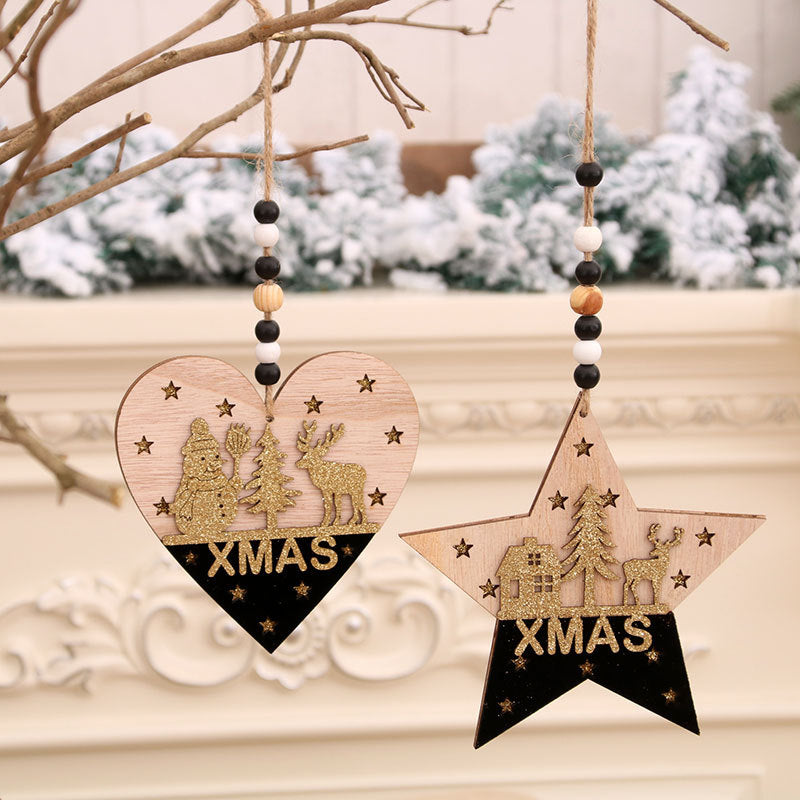 Decorative Christmas Tree Heart Ornament Yeouu