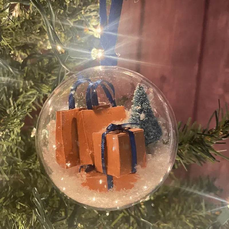 Yeouu | Christmas Tree Decoration Transparent Ball Hanging Decoration Scene Layout Hanging Decoration