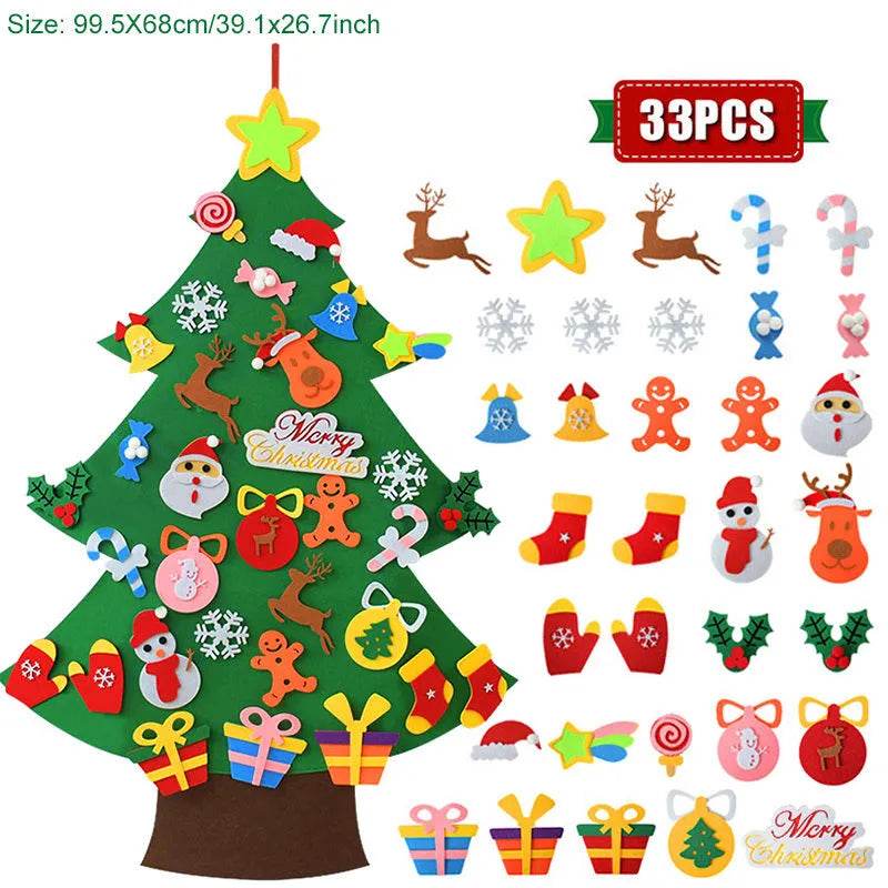 Yeouu | DIY Felt Christmas Tree Ornaments For Kids