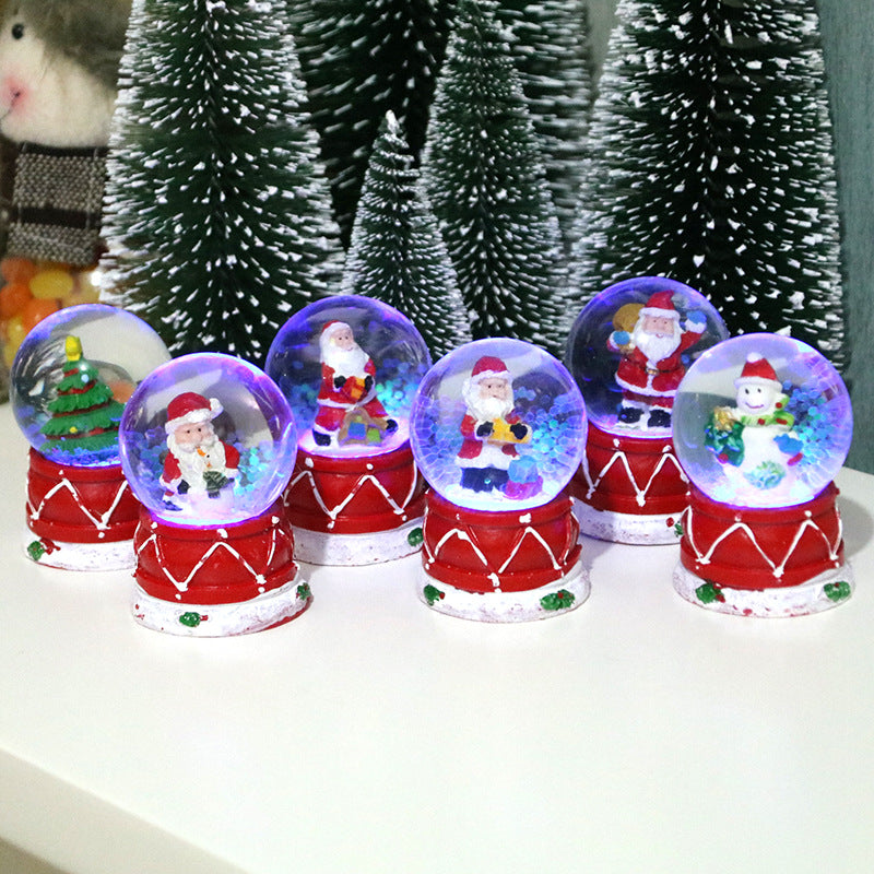 Decorative LED Christmas Snow Globe Set Yeouu