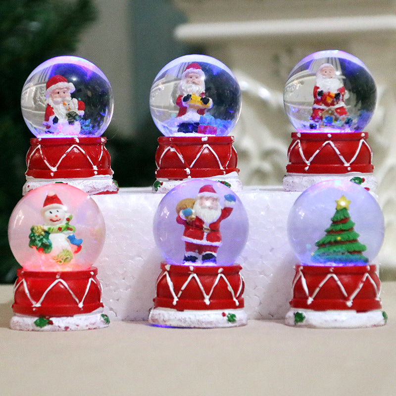 Decorative LED Christmas Snow Globe Set Yeouu