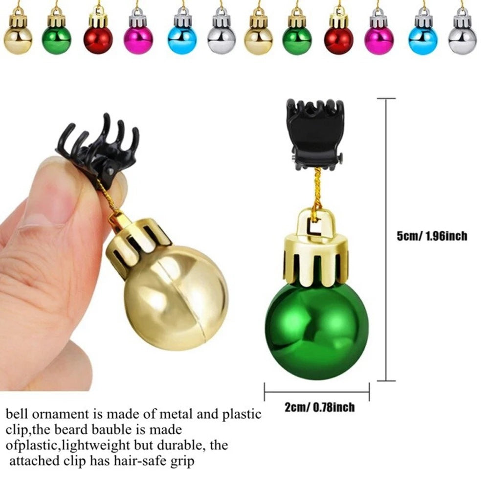 Mini Fun Christmas Ornaments - Mustache Clips -  Funniest Prank Gifts