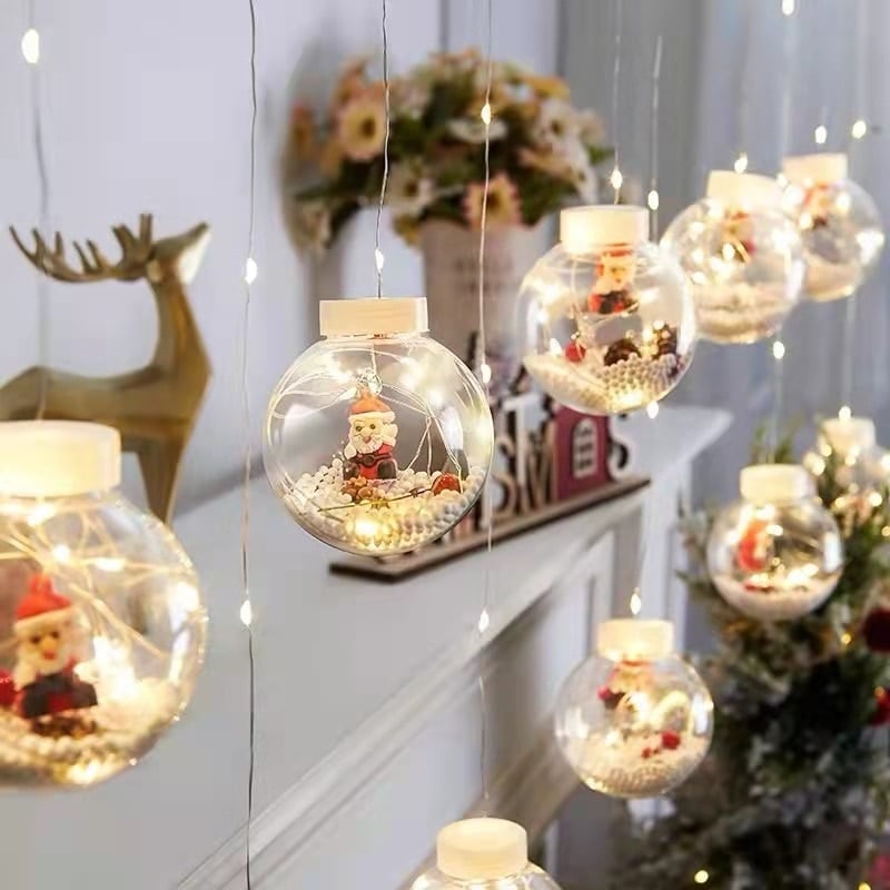 Yeouu | Christmas Led Wishing Ball String Lights Decorations