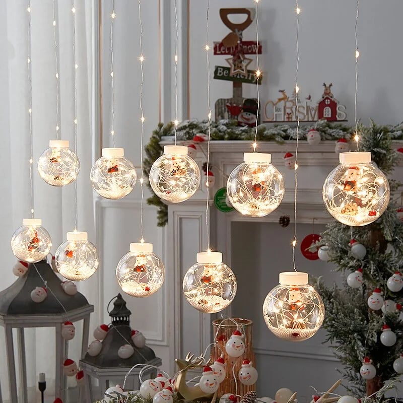 Yeouu | Christmas Led Wishing Ball String Lights Decorations