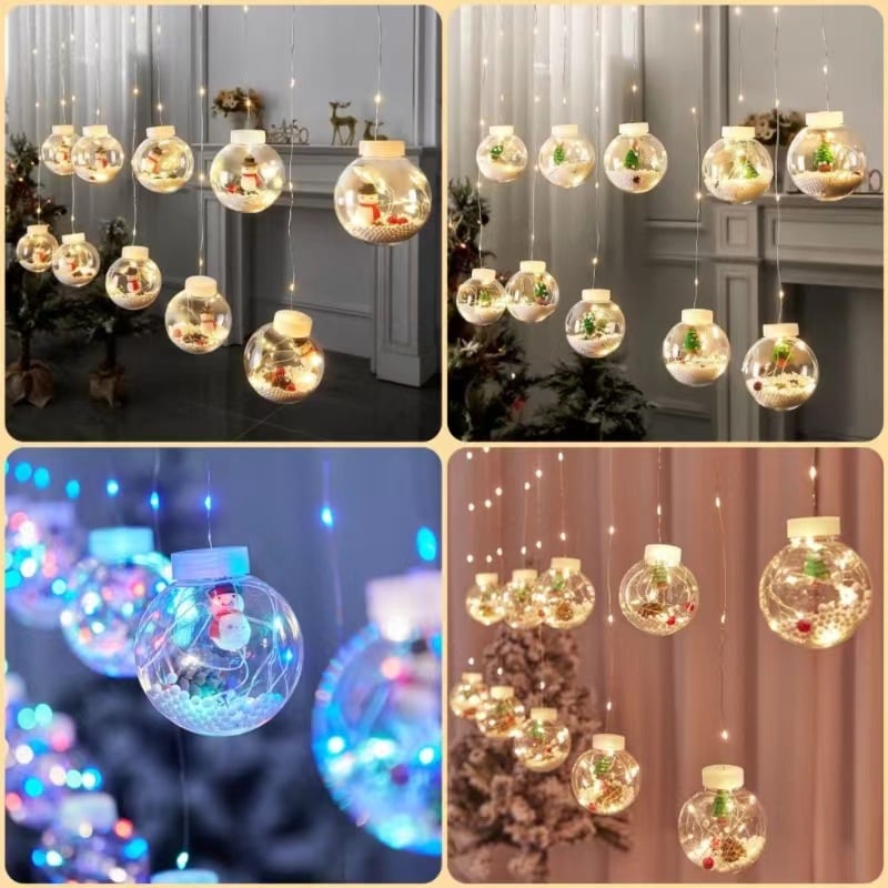 Yeouu | Christmas Led Wishing Ball String Lights Decorations