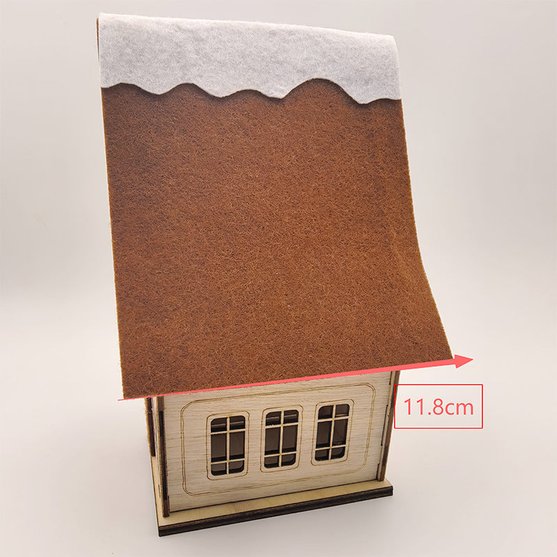 DIY wooden house to paint made of poplar wood