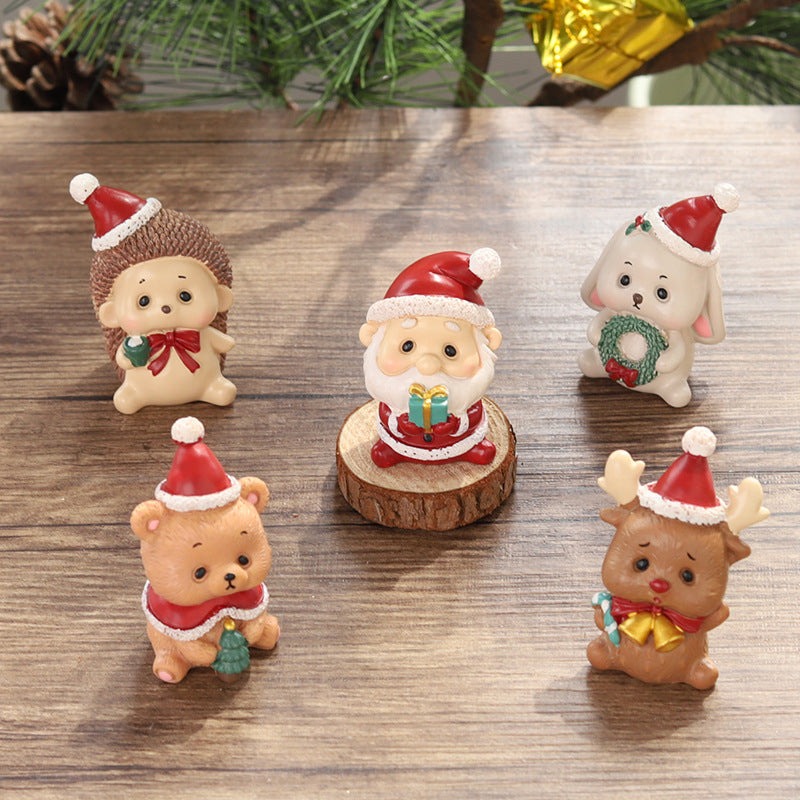 Yeouu | Handmade Animal Santa Ornaments