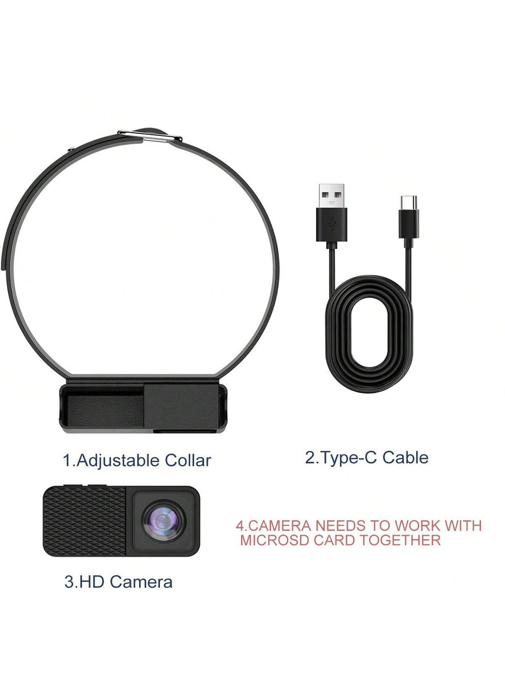 Yeouus | Portable 160° Pet Camera for Cats & Dogs with 1080P HD Video – 32GB